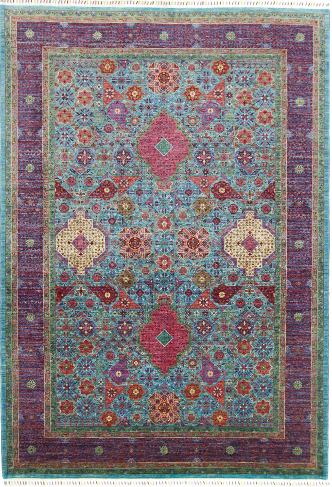 Tapis pakistanais Mamluk 299x206 299x206, Tapis persan Noué à la main