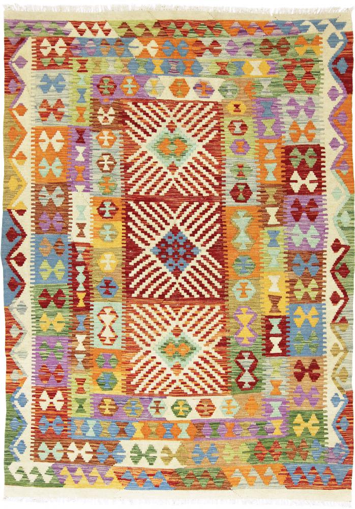 Tapis afghan Kilim Afghan Heritage 200x149 200x149, Tapis persan Tissé à la main