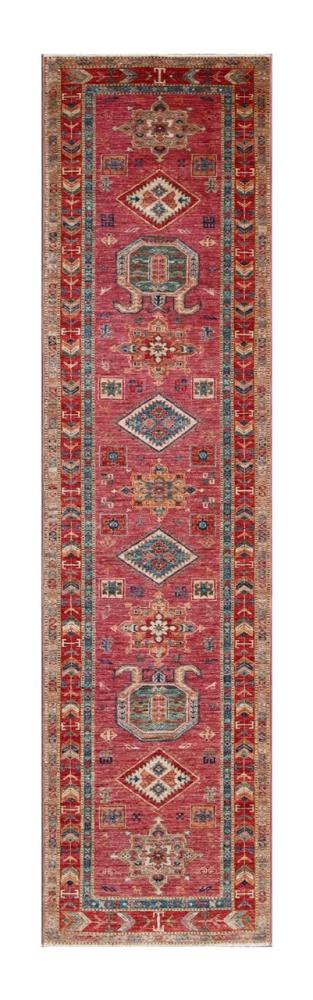 Afghan rug Kazak Ghazni 346x90 346x90, Persian Rug Knotted by hand