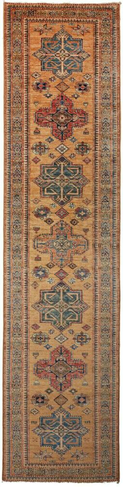 Pakistani rug Super Kazak 302x73 302x73, Persian Rug Knotted by hand