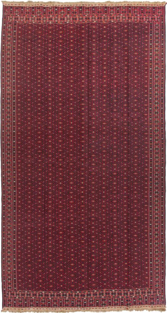 Tapete persa Kilim Fars 401x212 401x212, Tapete persa Tecido à mão