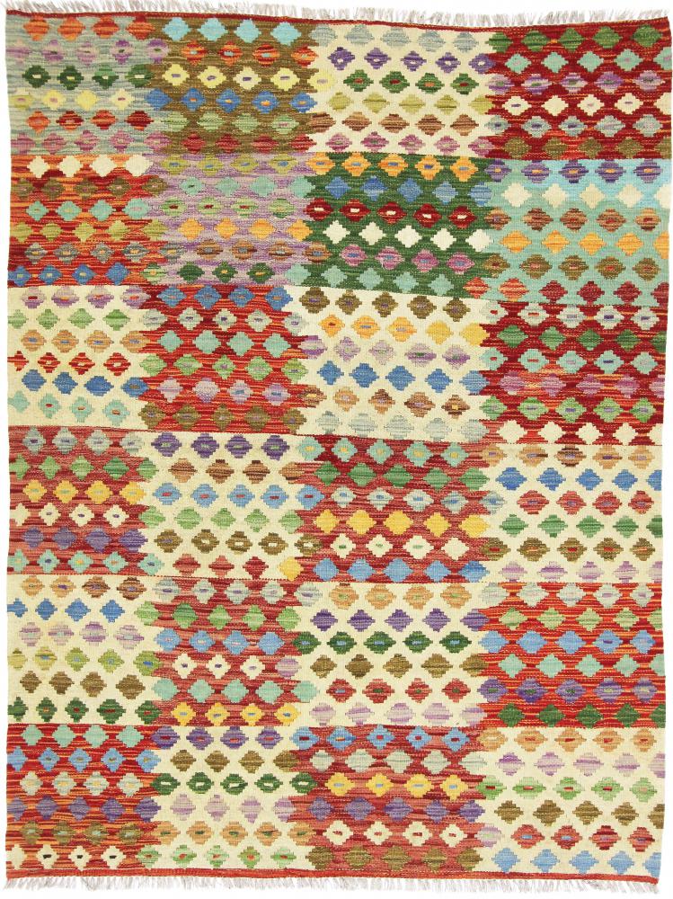 Tapis afghan Kilim Afghan Heritage 204x155 204x155, Tapis persan Tissé à la main