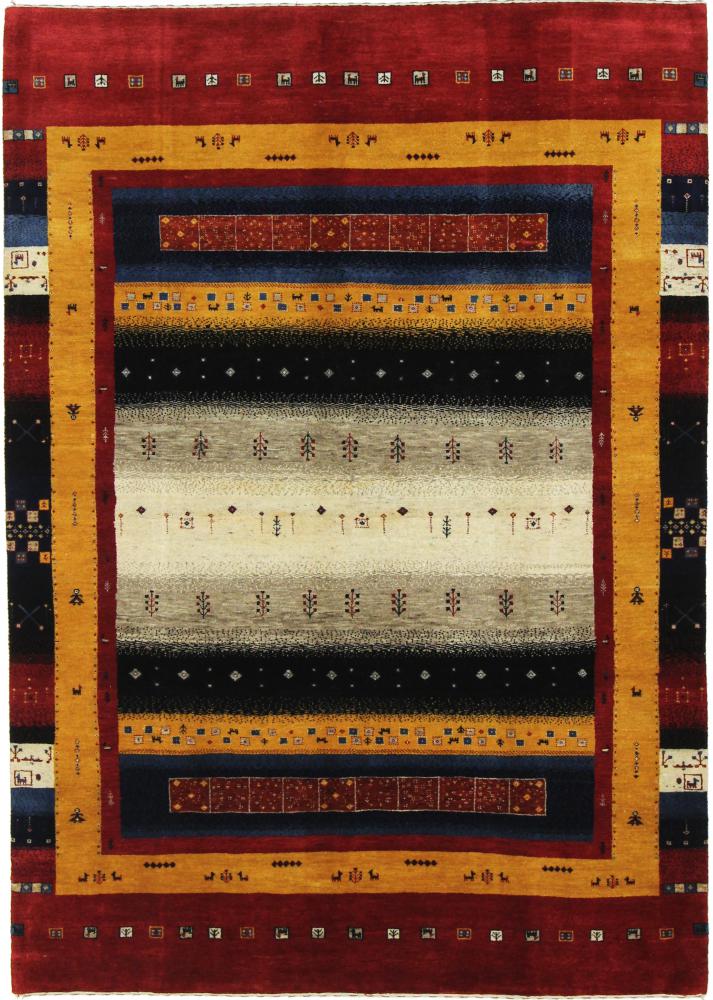 Indisk tæppe Gabbeh Loribaft Design 245x173 245x173, Persisk tæppe Knyttet i hånden