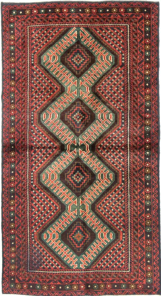 Afghaans tapijt Baluch 189x101 189x101, Perzisch tapijt Handgeknoopte