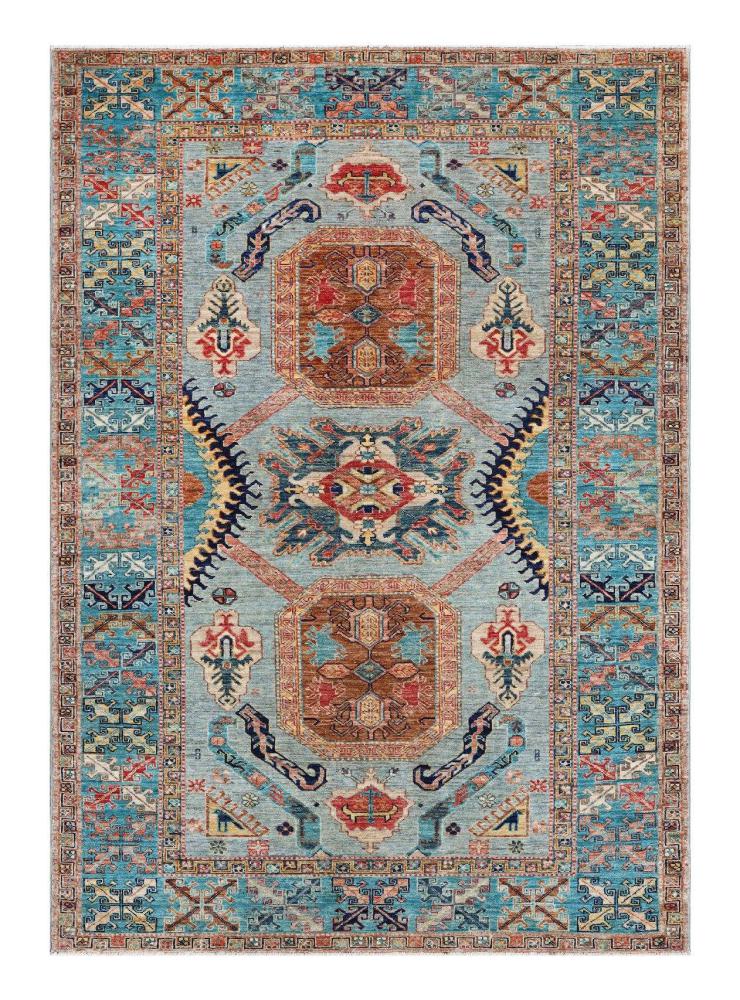 パキスタンのカーペット Super カザック 244x169 244x169,  ペルシャ絨毯 手織り