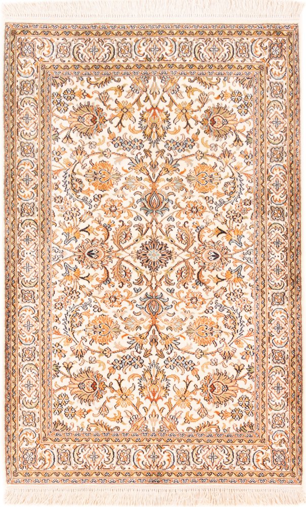 Indian Rug Kashmir Silk 125x82 125x82, Persian rug Hand-knotted