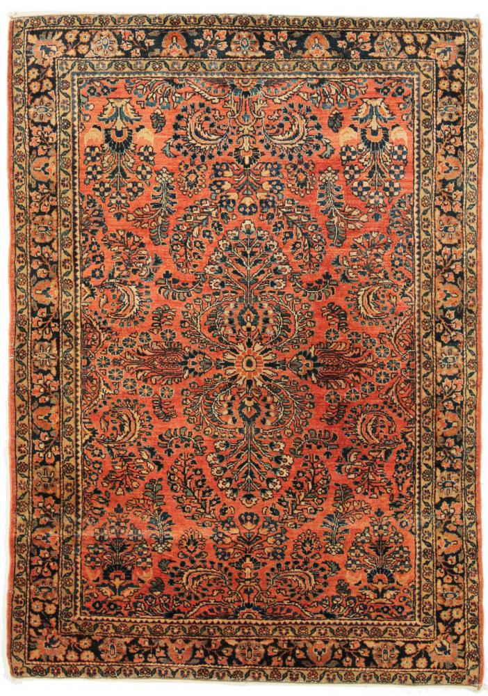 Persisk tæppe Sarough Antikke 145x102 145x102, Persisk tæppe Knyttet i hånden