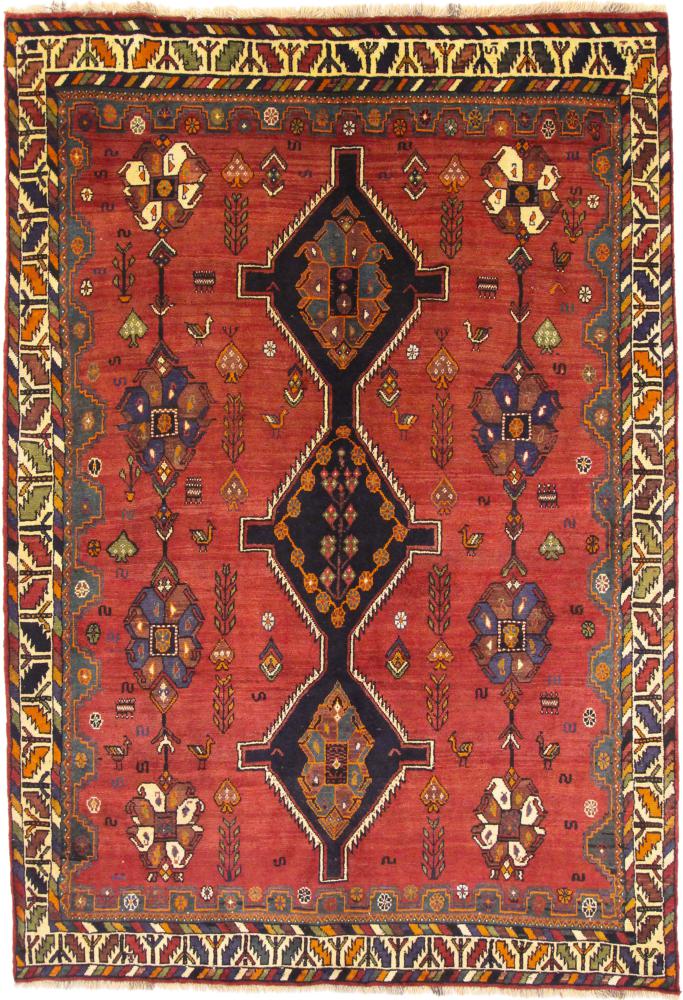 Persisk tæppe Shiraz 294x206 294x206, Persisk tæppe Knyttet i hånden