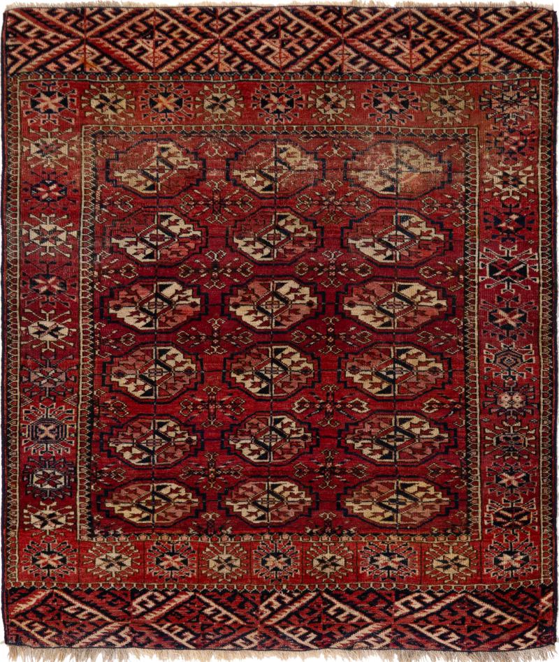 Persian Rug Turkaman Old 116x99 116x99, Persian Rug Knotted by hand