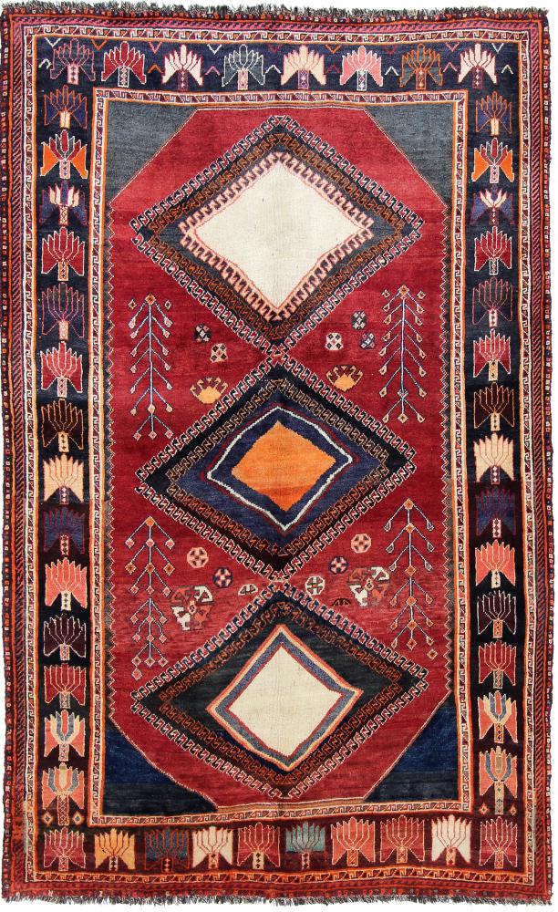 Persisk tæppe Ghashghai 267x167 267x167, Persisk tæppe Knyttet i hånden