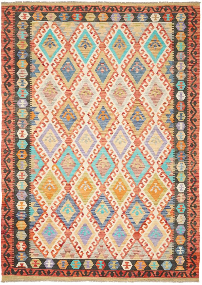 Tapete afegão Kilim Afegão 290x205 290x205, Tapete persa Tecido à mão