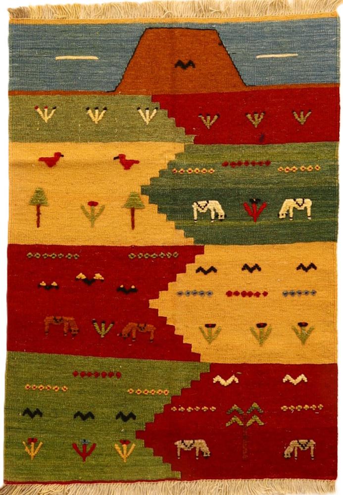 Persisk teppe Kelim Fars 114x81 114x81, Persisk teppe Handwoven 