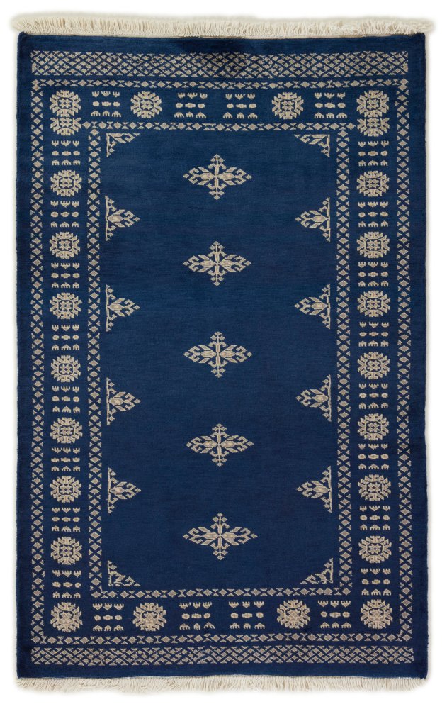 Pakistansk teppe Pakistan Buchara 2ply 147x93 147x93, Persisk teppe Håndknyttet