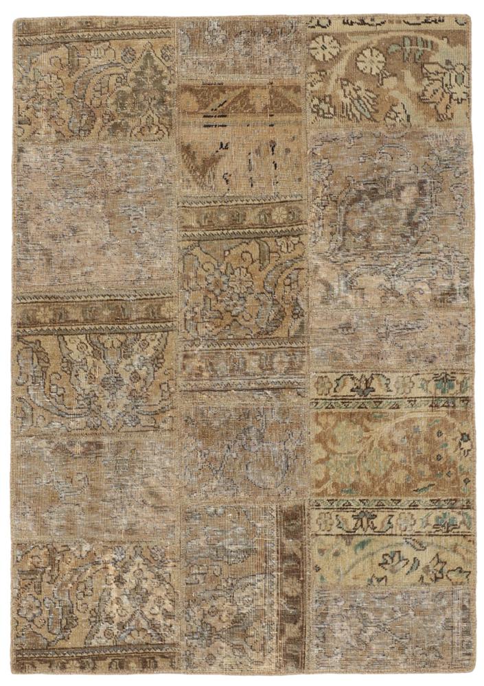 Alfombra persa Patchwork 150x106 150x106, Alfombra persa Anudado a mano