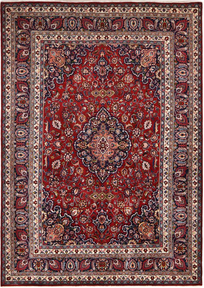 Tapete persa Mashhad 11'3"x8'2" 11'3"x8'2", Tapete persa Atado à mão