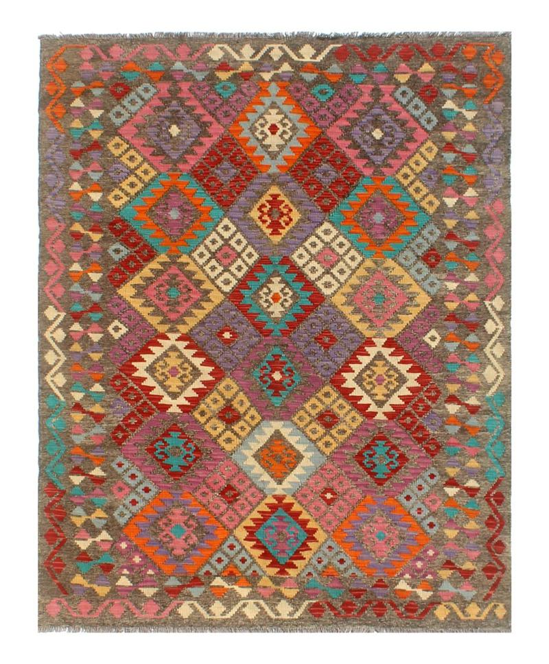 Afghan rug Kilim Afghan 8'0"x5'7" 8'0"x5'7", Persian Rug Woven by hand