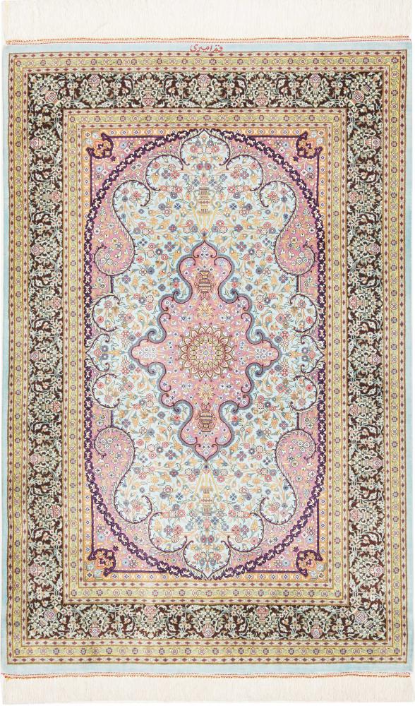 Persisk tæppe Ghom Silke 121x78 121x78, Persisk tæppe Knyttet i hånden