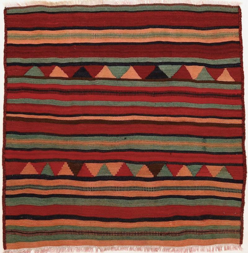 Persisk teppe Kelim Fars 127x125 127x125, Persisk teppe Handwoven 