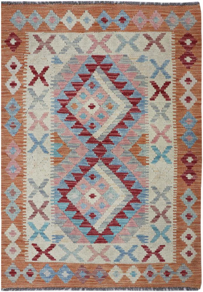Tappeto afghano Kilim Afghan 122x86 122x86, Tappeto persiano Tessuto a mano