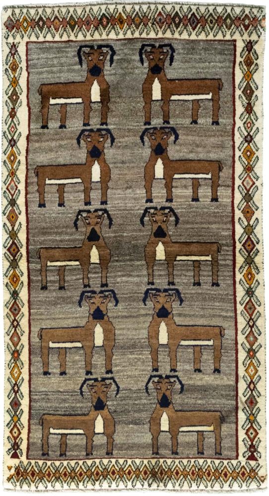 Persian Rug Persian Gabbeh Ghashghai 182x101 182x101, Persian Rug Knotted by hand