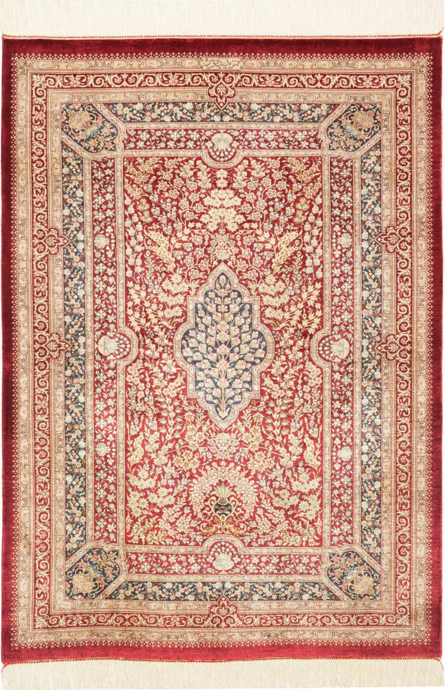 Persisk tæppe Ghom Silke 118x79 118x79, Persisk tæppe Knyttet i hånden