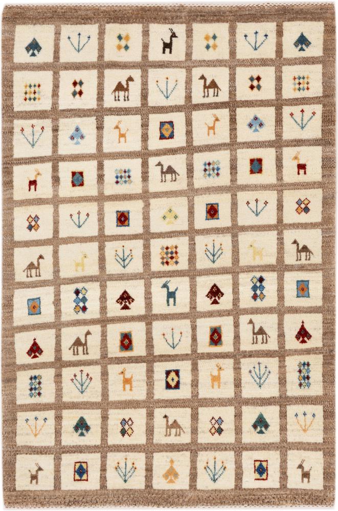 Tapete persa Persa Gabbeh Kashkuli Banafsheh 153x102 153x102, Tapete persa Atado à mão