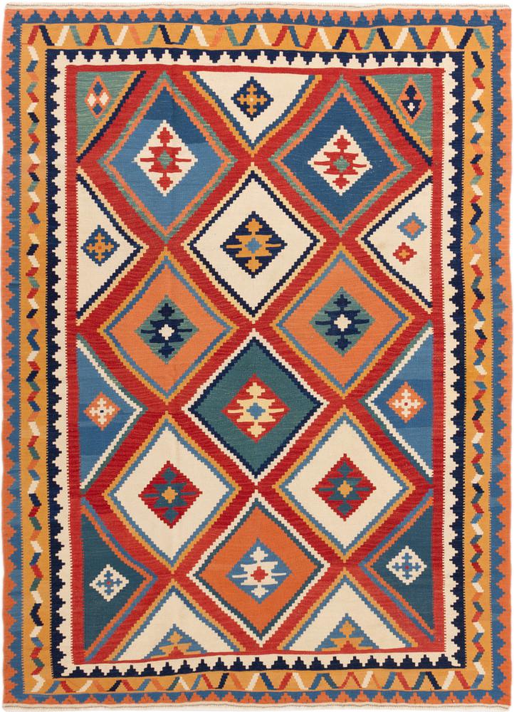 Persisk teppe Kelim Fars 244x165 244x165, Persisk teppe Handwoven 