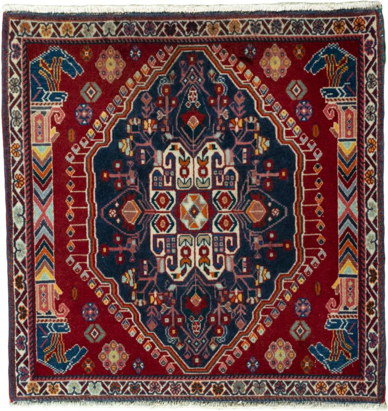 Persian Rug Shiraz 65x64 65x64, Persian Rug Knotted by hand