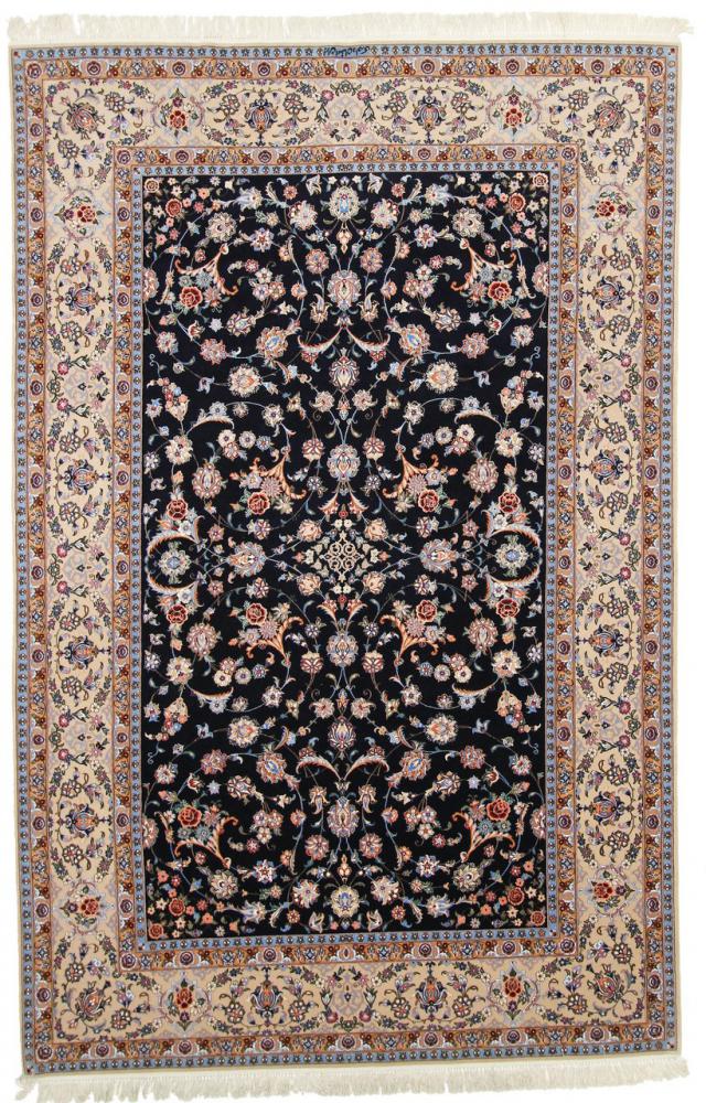 Tapete persa Isfahan Fio de Seda 308x201 308x201, Tapete persa Atado à mão