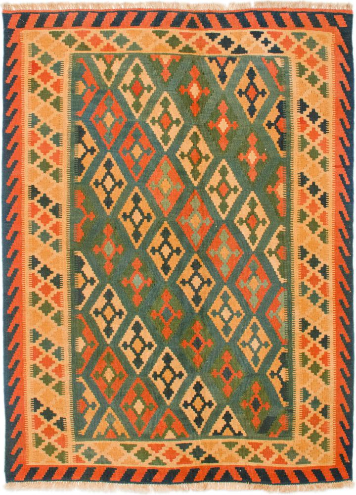 Tapete persa Kilim Fars 202x156 202x156, Tapete persa Tecido à mão