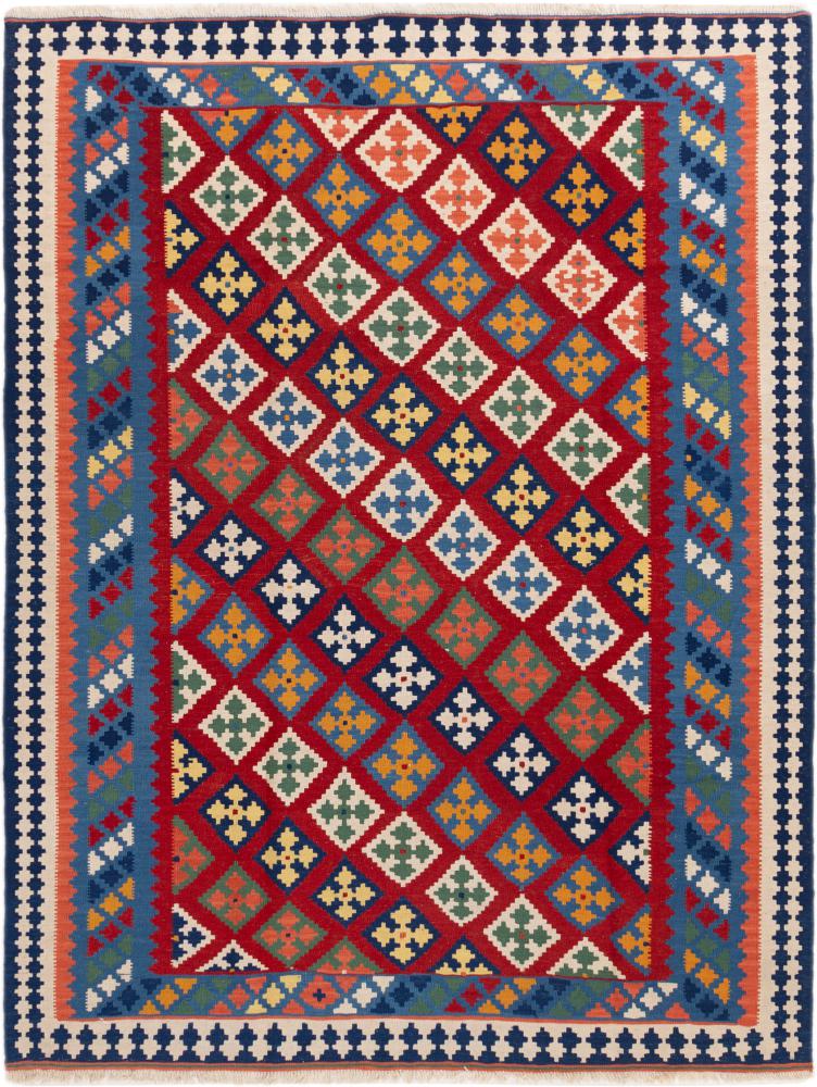 Persisk teppe Kelim Fars 226x174 226x174, Persisk teppe Handwoven 