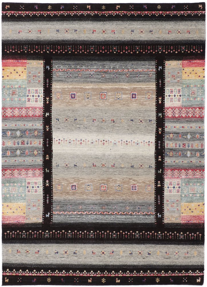 Indischer Teppich Gabbeh Loribaft 243x173 243x173, Perserteppich Handgeknüpft