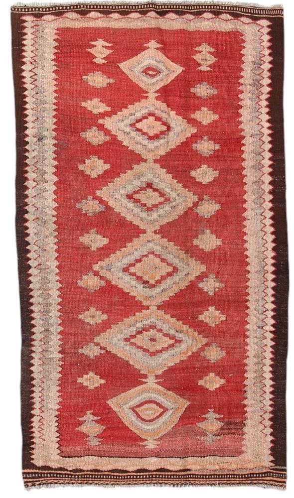 Persian Rug Kilim Fars Antique 216x124 216x124, Persian Rug Woven by hand