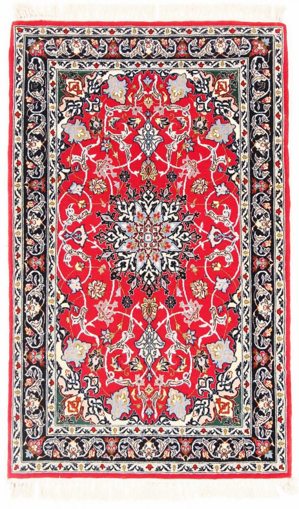 Περσικό χαλί Ισφαχάν Μεταξωτό στημόνι 113x70 113x70, Περσικό χαλί Οι κόμποι έγιναν με το χέρι