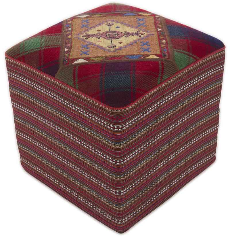 Περσικό χαλί Κιλίμ Hocker 49x49 49x49, Περσικό χαλί Χειροποίητη ύφανση