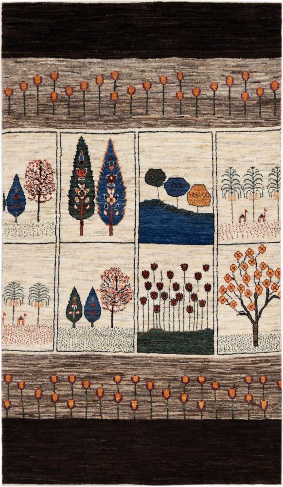 Tapete persa Persa Gabbeh Kashkuli Banafsheh 182x103 182x103, Tapete persa Atado à mão