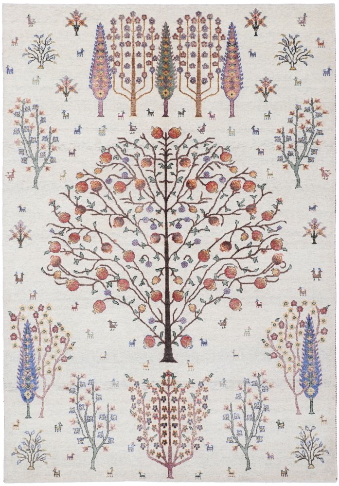 Covor indian Gabbeh Loribaft 244x172 244x172, Covor persan Înnodat manual