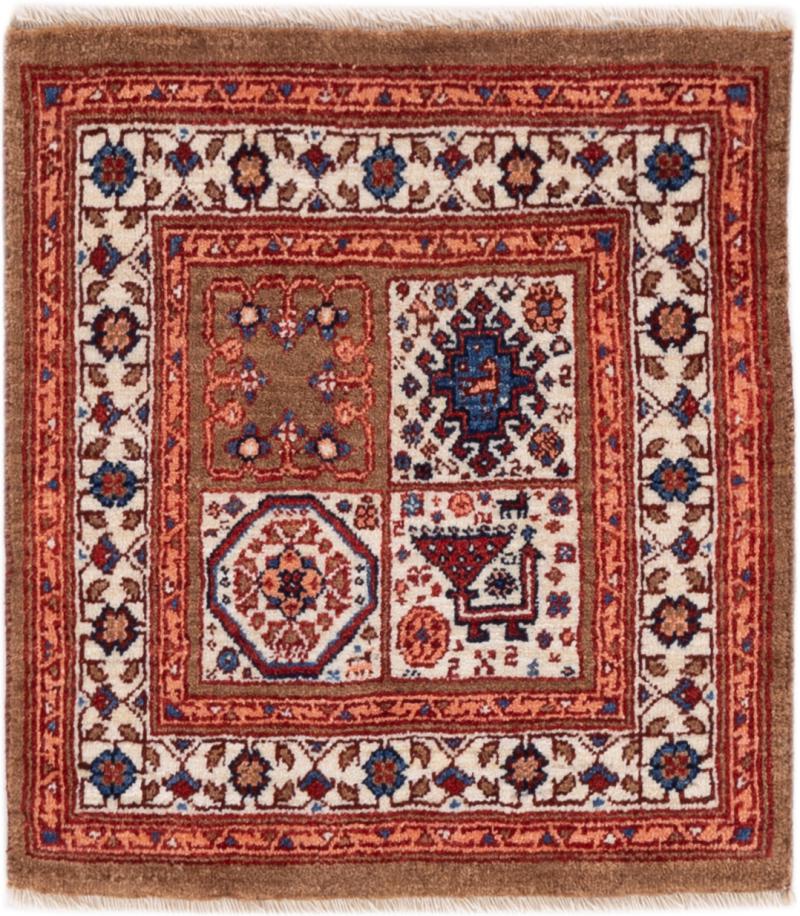 Persian Rug Persian Gabbeh Loribaft Tabiibaft 56x56 56x56, Persian Rug Knotted by hand