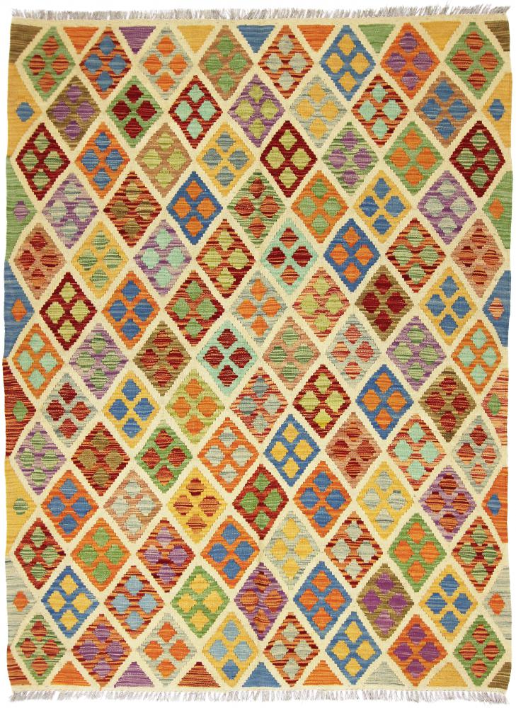 Afghan rug Kilim Afghan Heritage 205x155 205x155, Persian Rug Woven by hand
