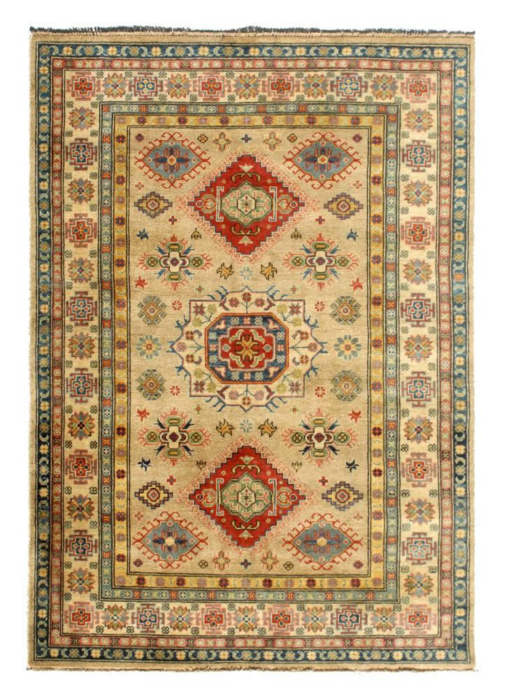 Afghan rug Kazak Ghazni 207x150 207x150, Persian Rug Knotted by hand