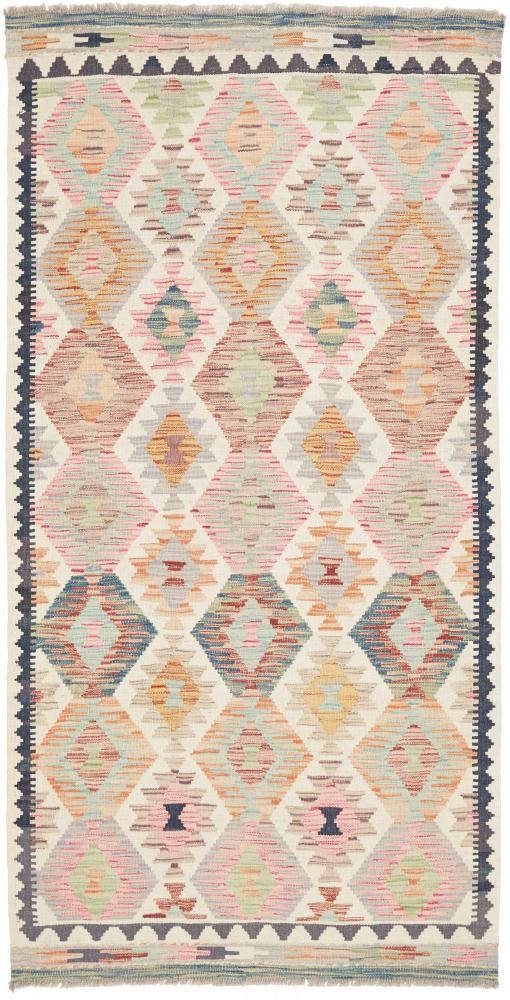 Alfombra afgana Kilim Afghan 201x104 201x104, Alfombra persa Tejido a mano