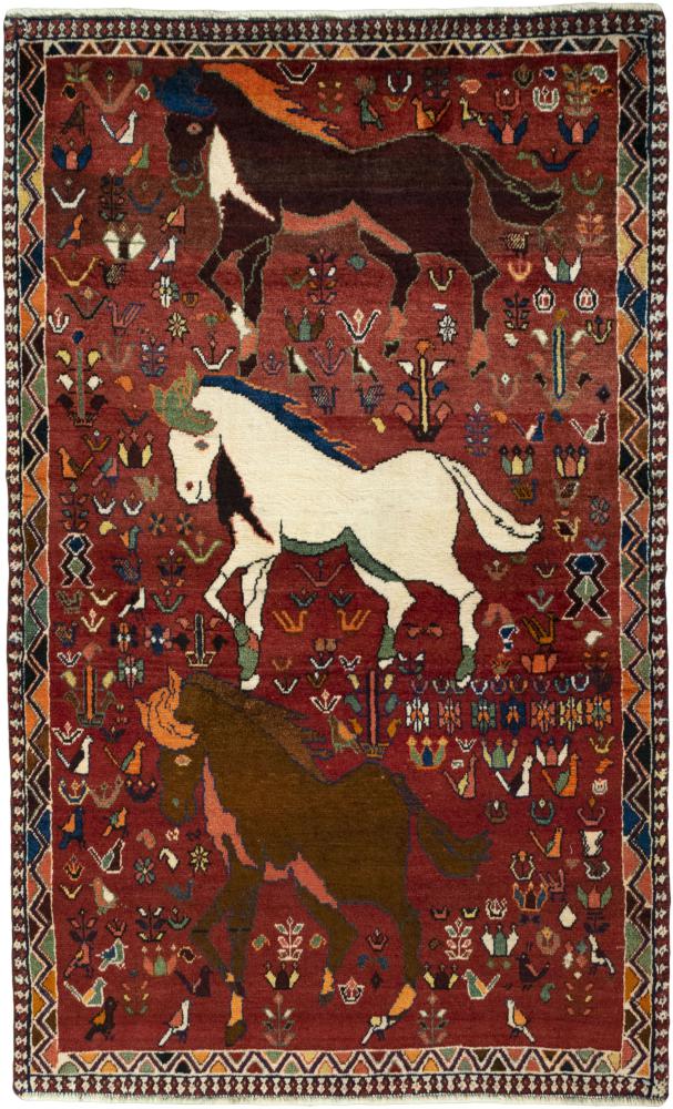 Tapis persan Shiraz 189x119 189x119, Tapis persan Noué à la main