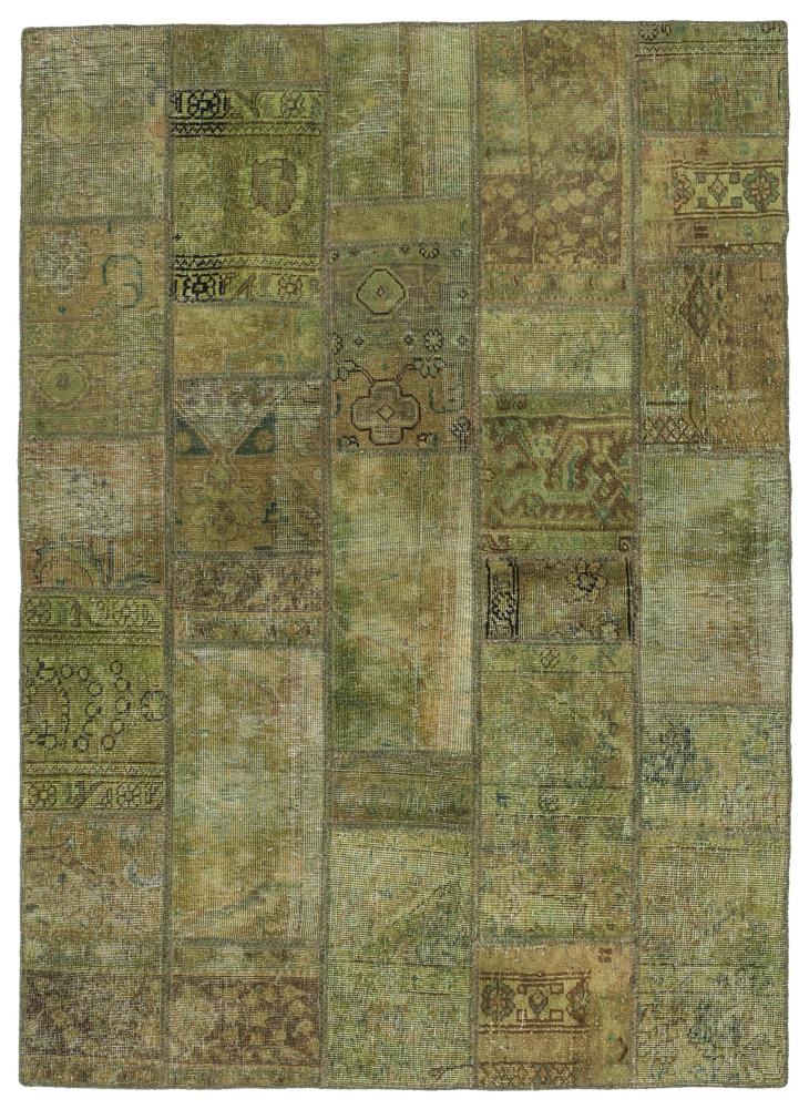 Persisk matta Patchwork 201x143 201x143, Persisk matta Knuten för hand