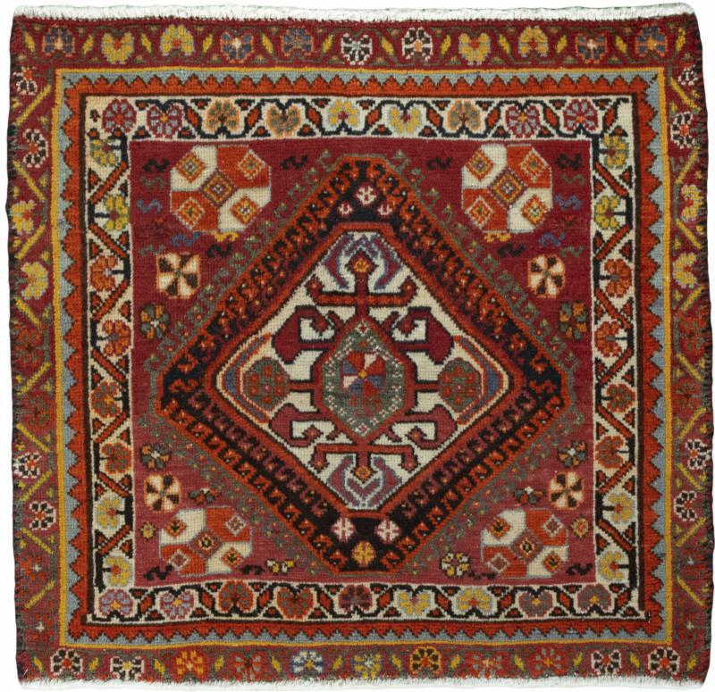 Persian Rug Shiraz 62x65 62x65, Persian Rug Knotted by hand