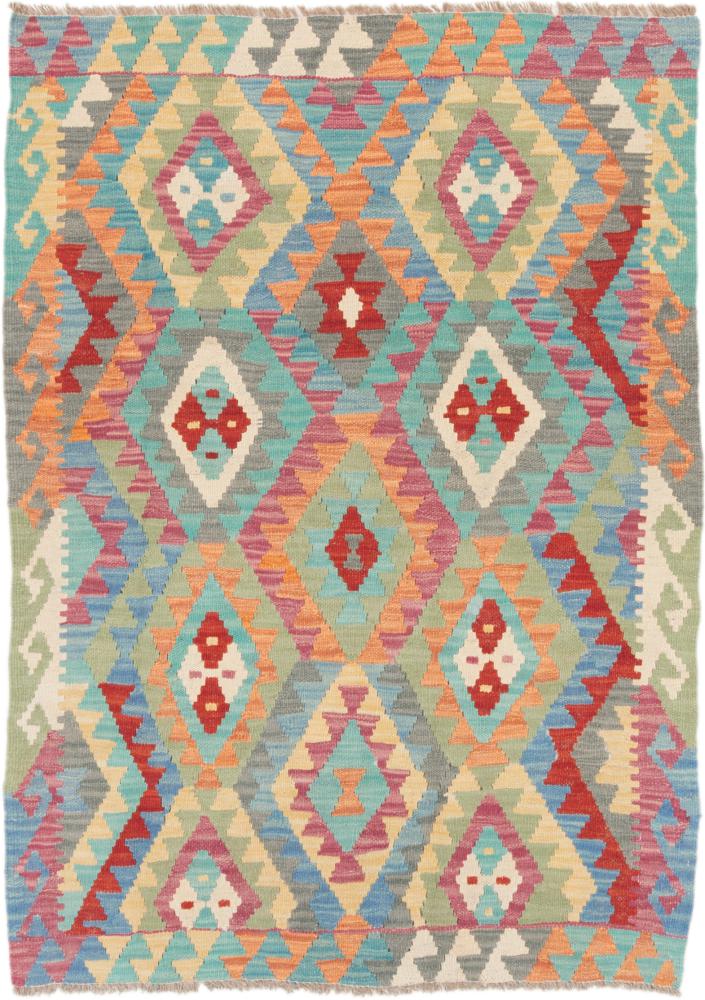 Tapete afegão Kilim Afegão 144x103 144x103, Tapete persa Tecido à mão