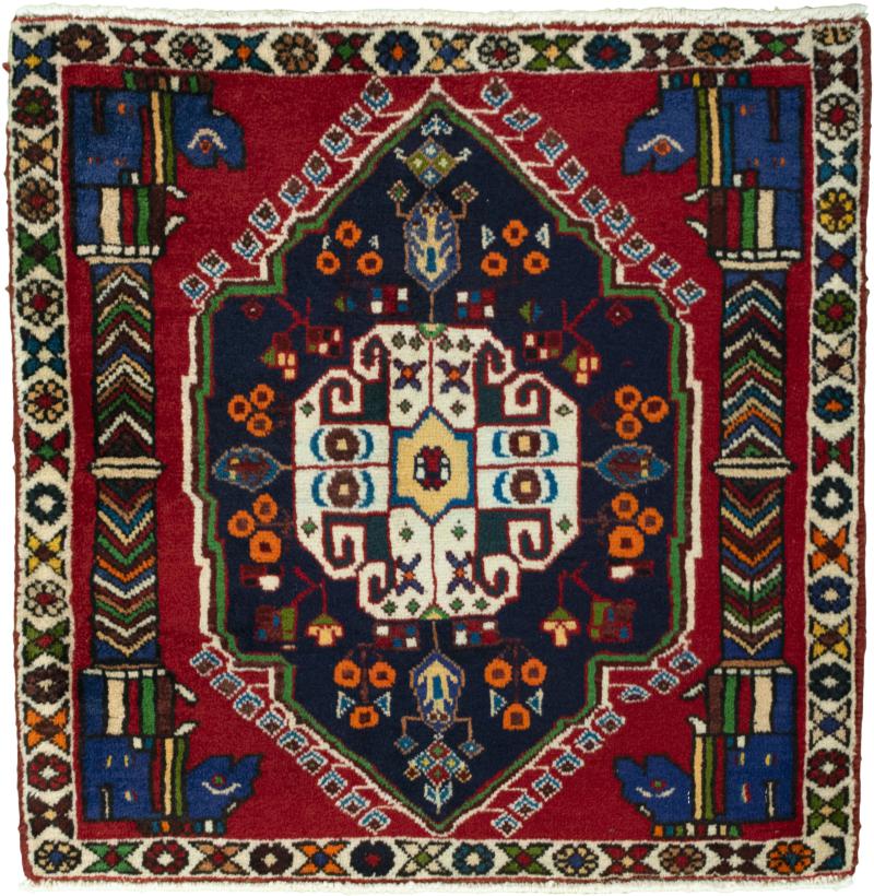 Persialainen matto Shiraz 65x65 65x65, Persialainen matto Solmittu käsin