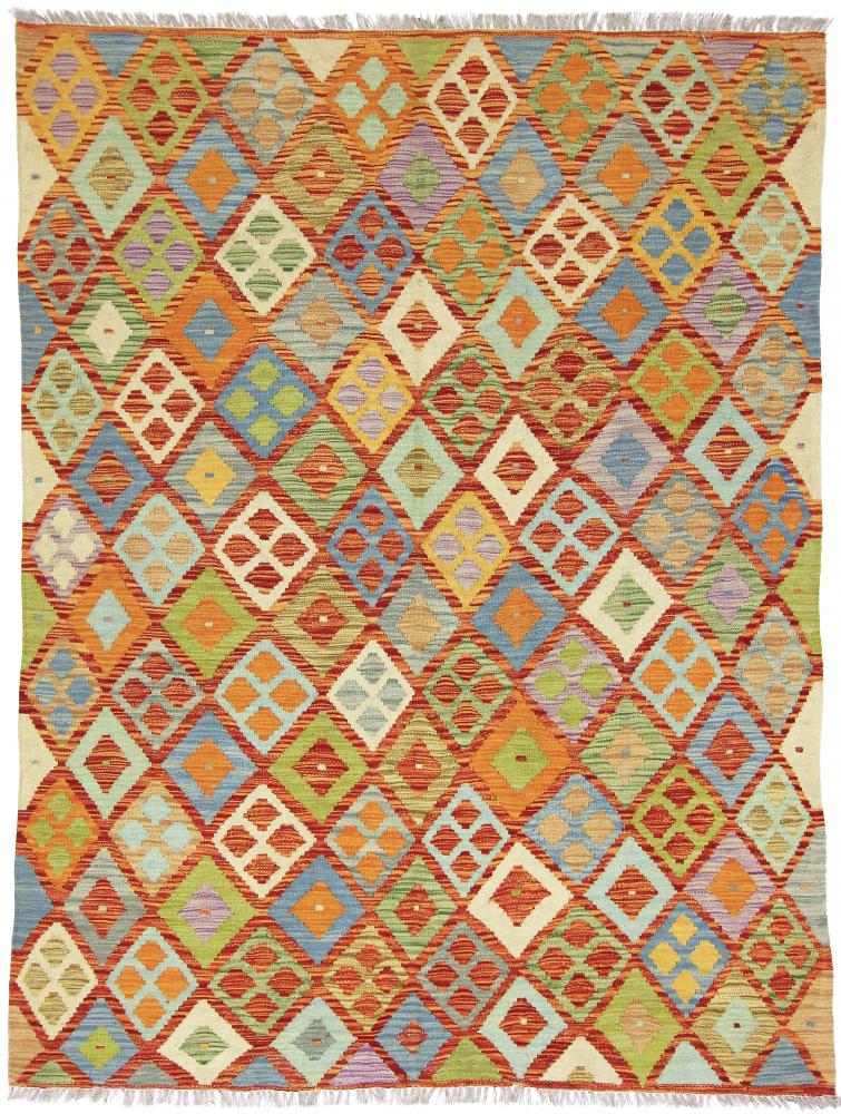 Tapis afghan Kilim Afghan Heritage 200x151 200x151, Tapis persan Tissé à la main