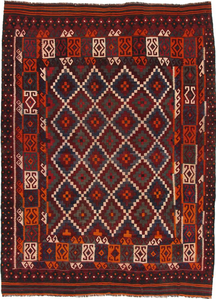 Tapis afghan Kilim Afghan Antique 375x281 375x281, Tapis persan Tissé à la main