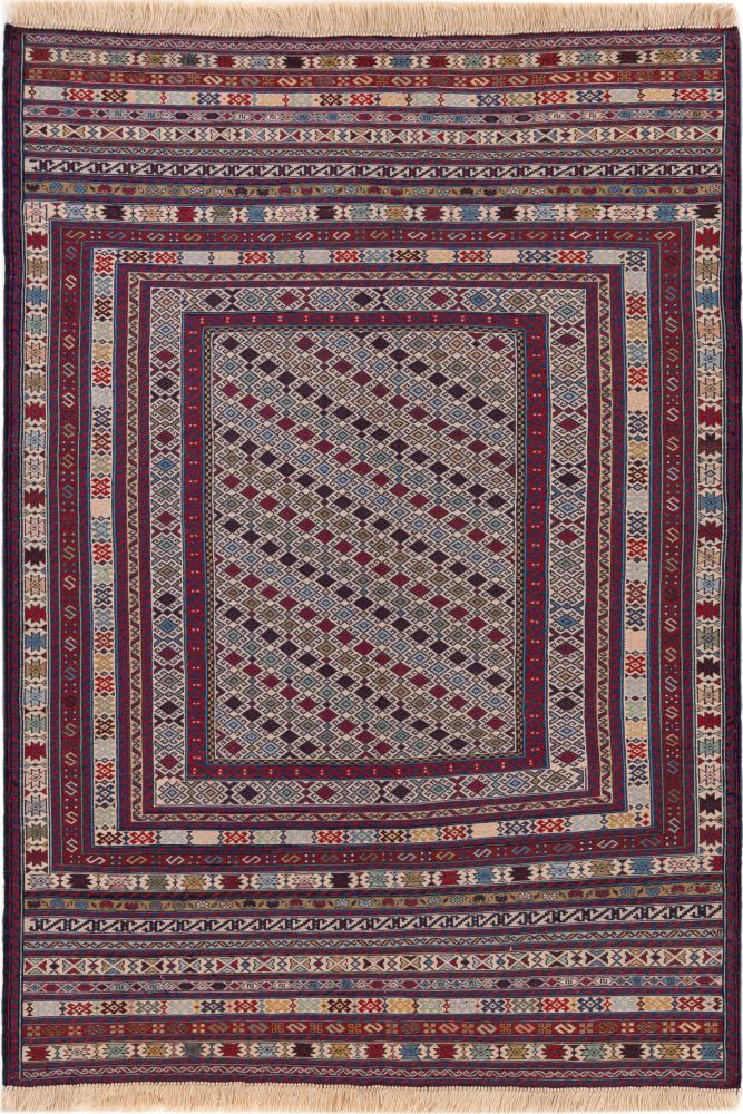 Αφγανικό χαλί Κιλίμ Sirjan 178x124 178x124, Περσικό χαλί Οι κόμποι έγιναν με το χέρι