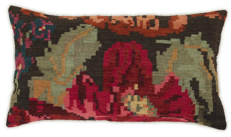 Alfombra india Kilim Rosen Kissen 89x51 89x51, Alfombra persa Tejido a mano